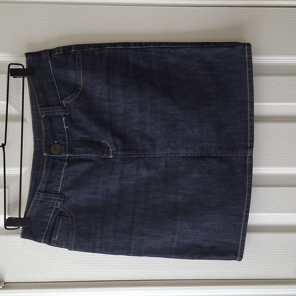 New York & Company Indigo Denim Skirt